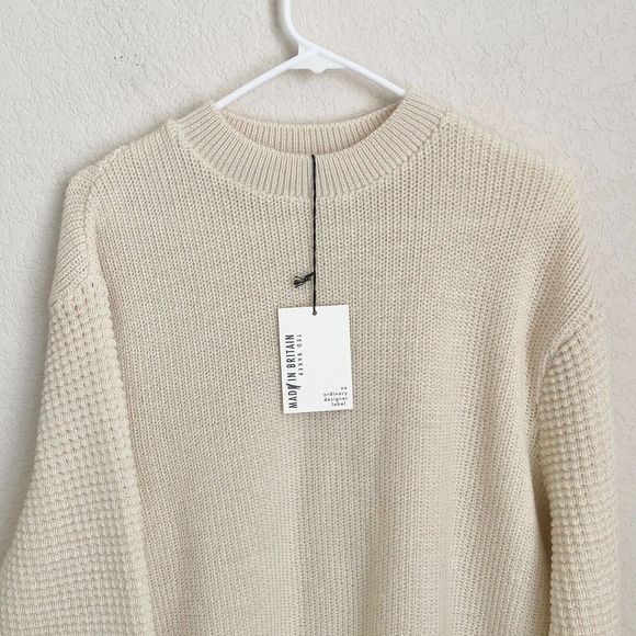 Ted Baker Mens Stitch Mix Crew Jumper Knitwear Sweater 100% Wool Size Large - Picture 2 of 11